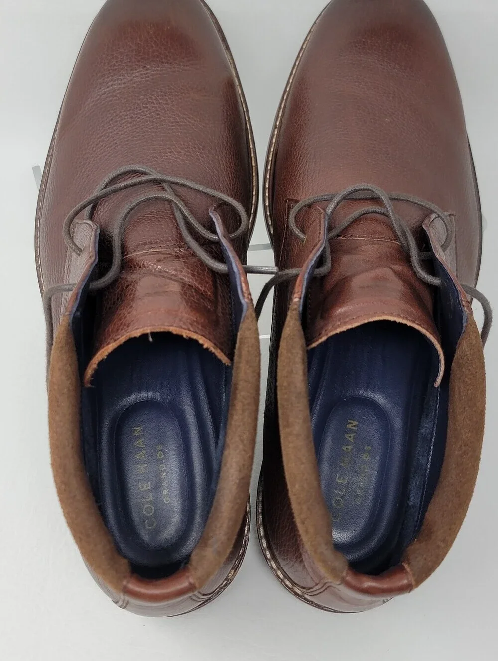 Cole Haan Men's Size 10 M Brown Leather Chukka Boots Woodbury C26152 Pre-owned